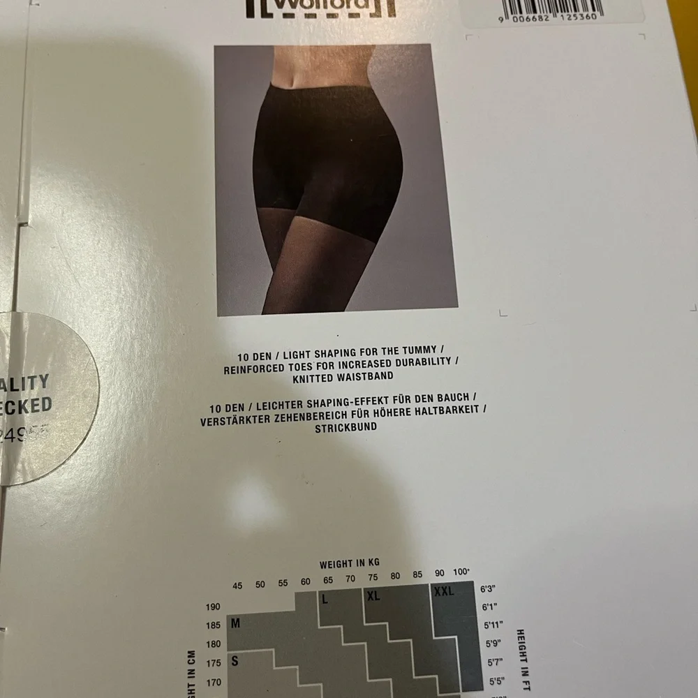 Brand New Wolford Individual 10 control tights Sz L. Lot of 2. Beige - Picture 4 of 5